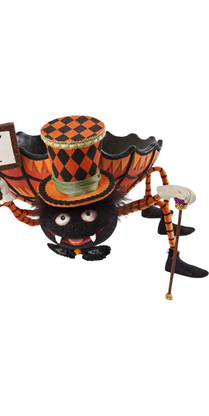 Katherine's Collection 14.75" Bewitching Bash Spider Candy Dish Halloween Decoration - Michelle's aDOORable Creations - Halloween Decor