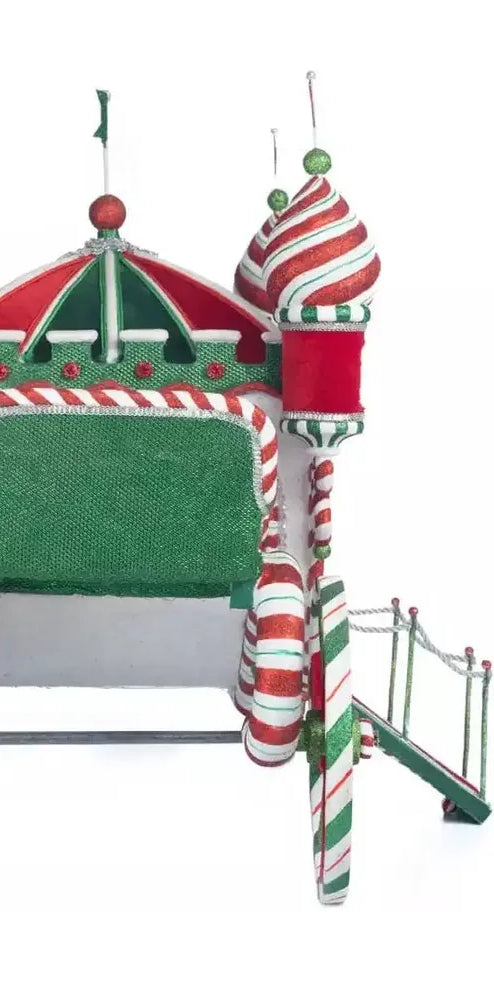 Katherine's Collection 23.5" Peppermint Palace Carriage - Michelle's aDOORable Creations - Christmas Decor