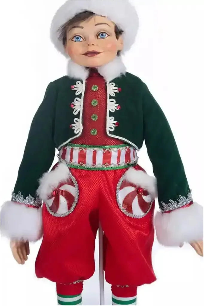 Katherine's Collection 26" Pepper the Elf Figurine - Michelle's aDOORable Creations - Christmas Decor