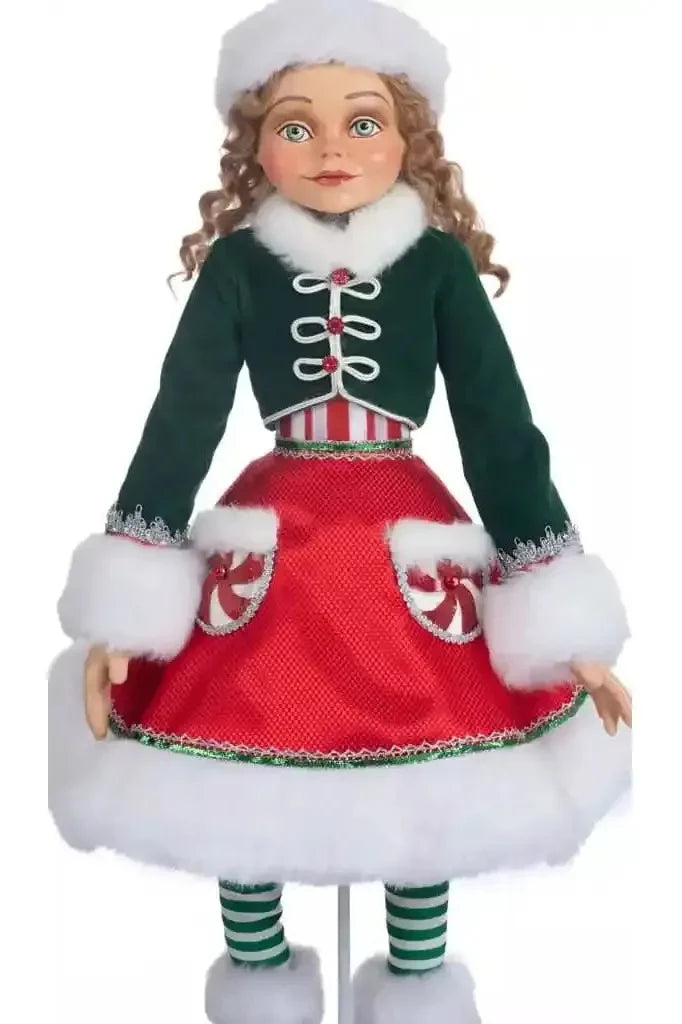 Katherine's Collection 26.5" Mint the Elf Figurine - Michelle's aDOORable Creations - Christmas Decor