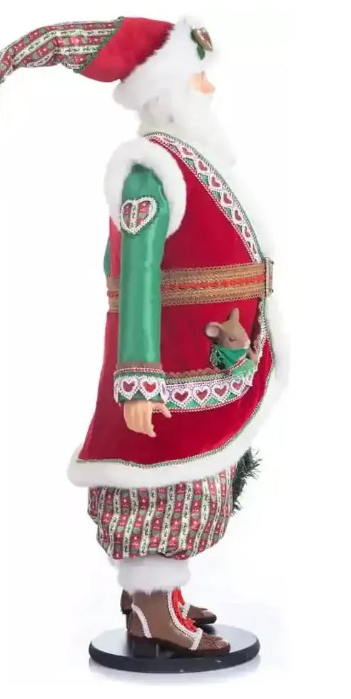 Katherine's Collection 34" Papa Nicolas Nutmeg Doll - Michelle's aDOORable Creations - Christmas Decor