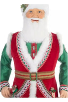 Katherine's Collection 64" Papa Nicolas Nutmeg Doll Life Size - Michelle's aDOORable Creations - Christmas Decor