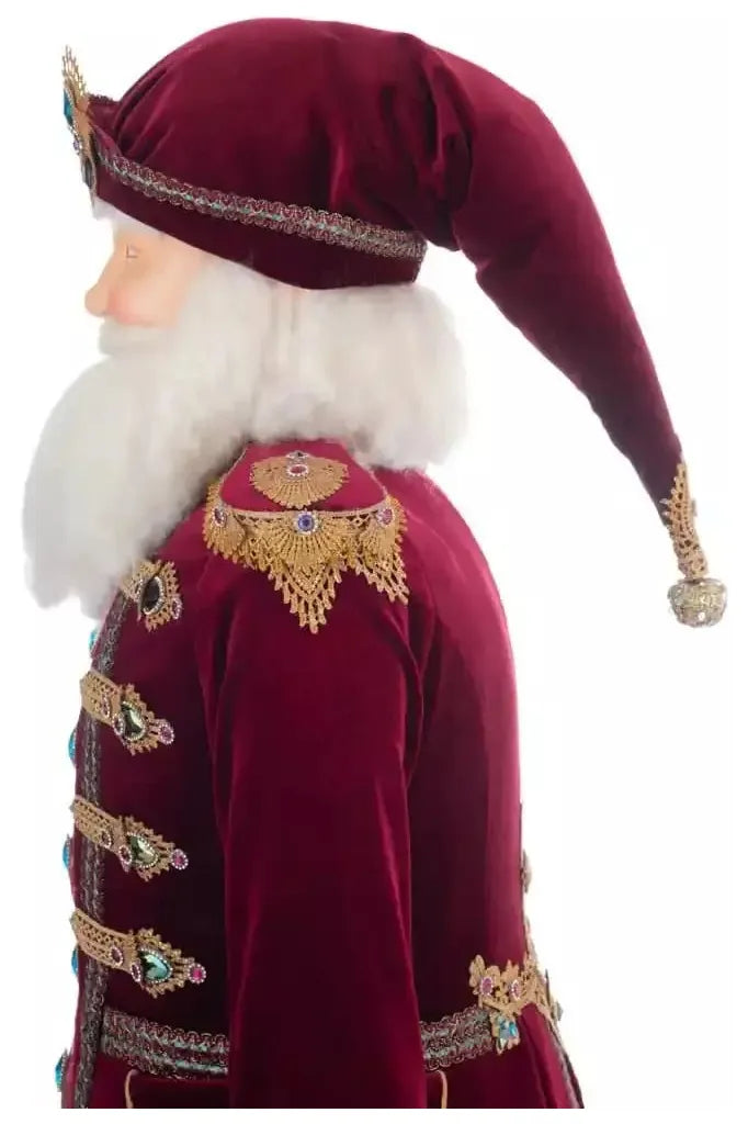 Katherine's Collection 64" Sugar Plum Santa Life Size Doll - Michelle's aDOORable Creations - Christmas Decor