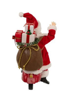 Shop For Kurt Adler 10" Fabriché™ Santa On Scooter at Michelle's aDOORable Creations