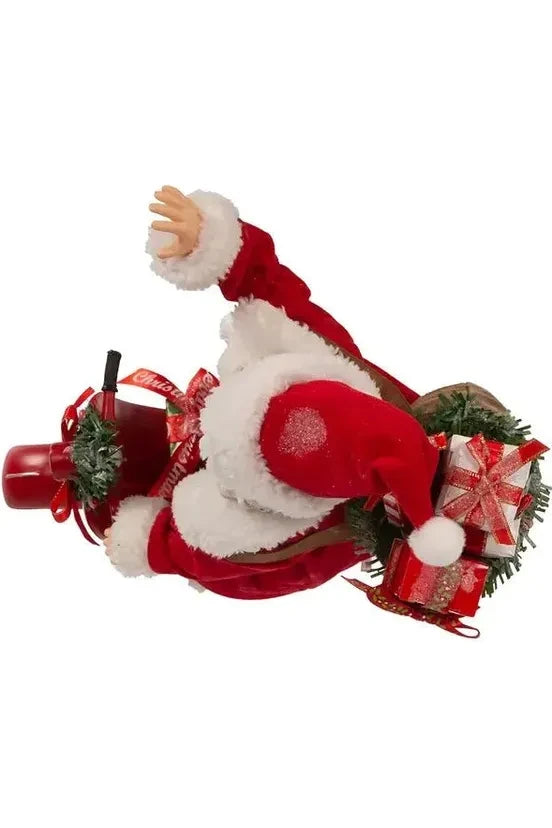 Shop For Kurt Adler 10" Fabriché™ Santa On Scooter at Michelle's aDOORable Creations