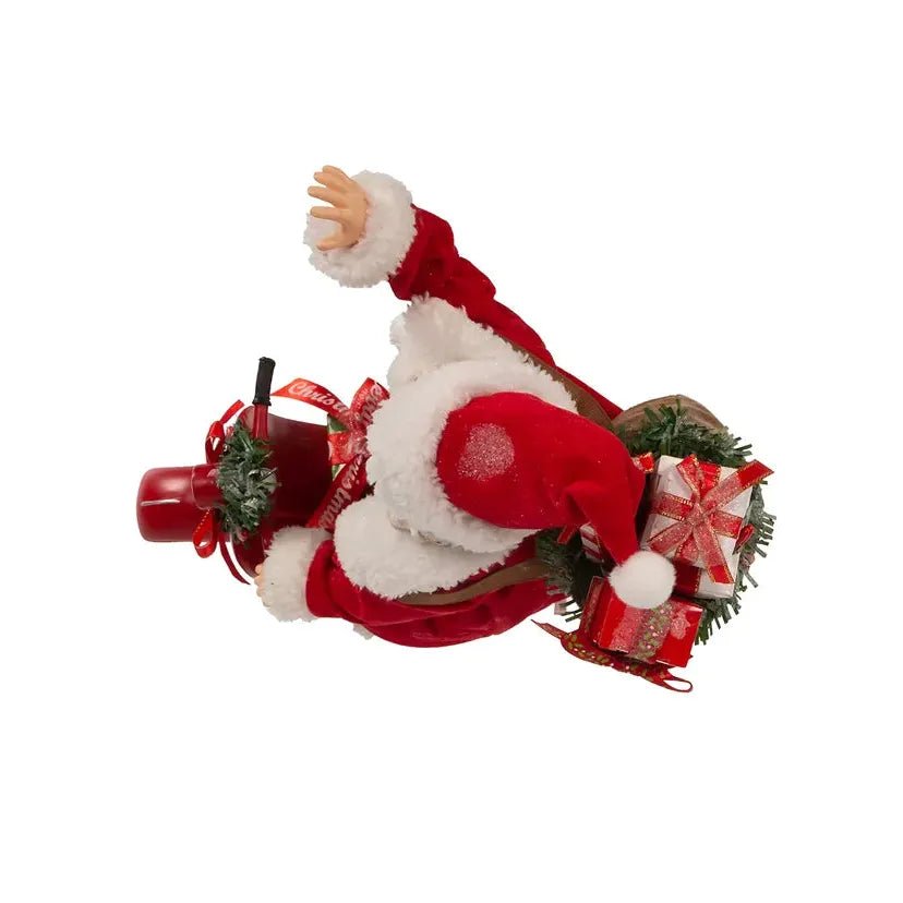 Shop For Kurt Adler 10" Fabriché™ Santa On Scooter at Michelle's aDOORable Creations