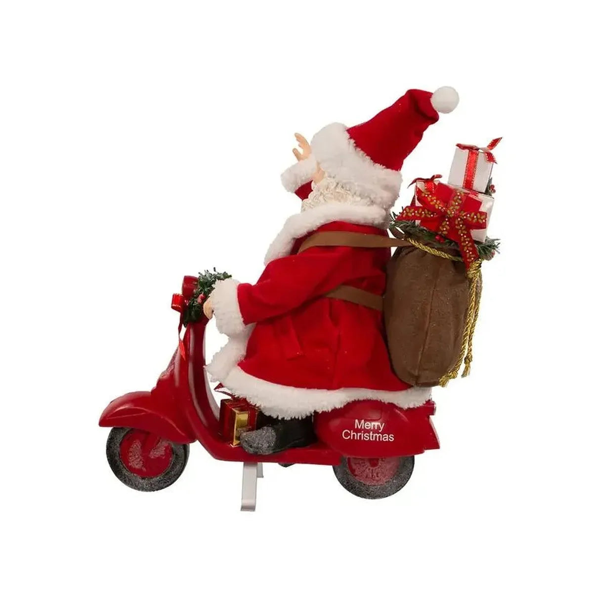 Shop For Kurt Adler 10" Fabriché™ Santa On Scooter at Michelle's aDOORable Creations
