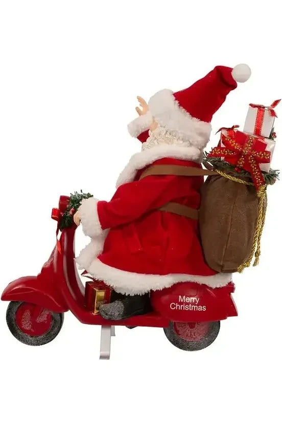 Shop For Kurt Adler 10" Fabriché™ Santa On Scooter at Michelle's aDOORable Creations