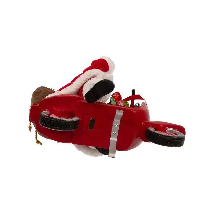 Shop For Kurt Adler 10" Fabriché™ Santa On Scooter at Michelle's aDOORable Creations