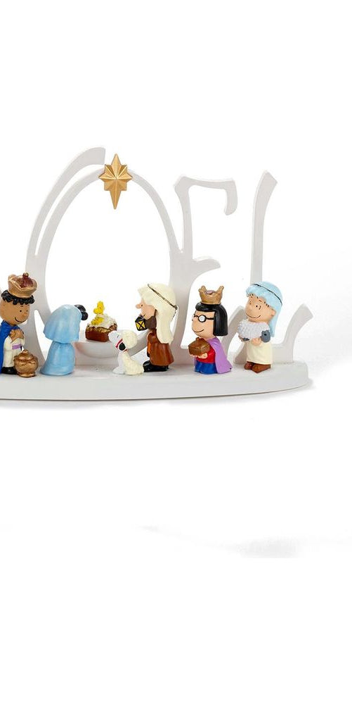 Kurt Adler 10-Inch Battery-Operated LED Peanuts Lighted Nativity Scene - Michelle's aDOORable Creations - Seasonal & Holiday Decorations