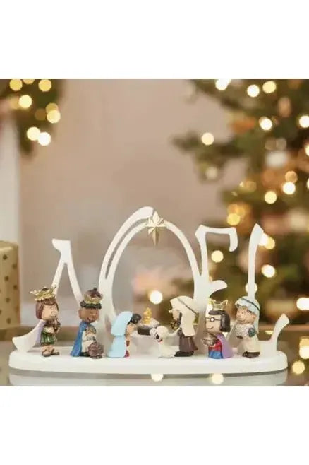 Shop For Kurt Adler Peanuts Lighted Nativity Scene at Michelle's aDOORable Creations