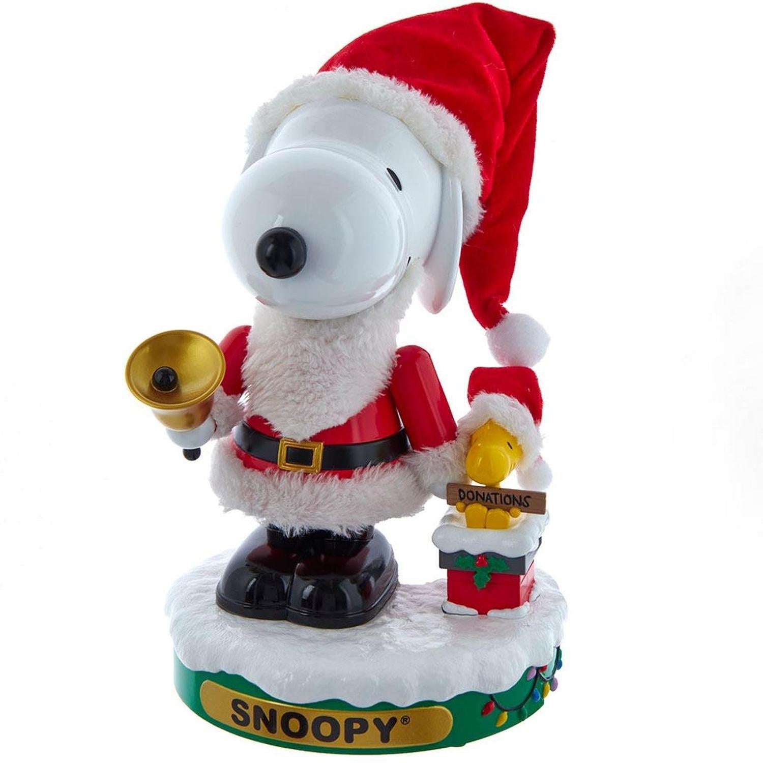 Kurt Adler Musical Santa Snoopy Nutcracker