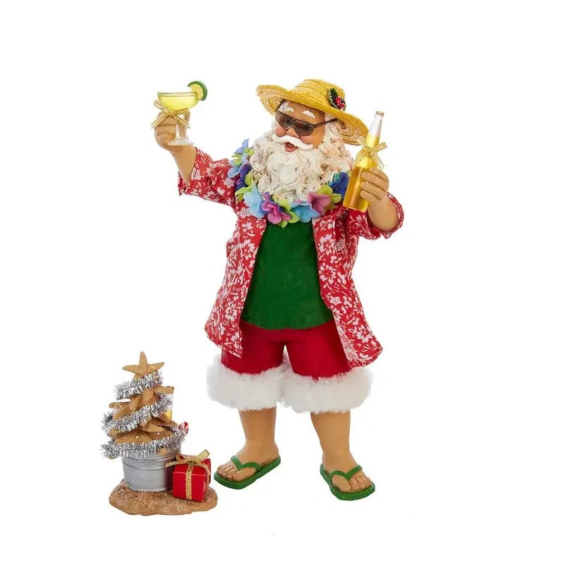 Shop For Kurt Adler 10 - Inch Fabriché' Beach Santa (Set of 2) at Michelle's aDOORable Creations