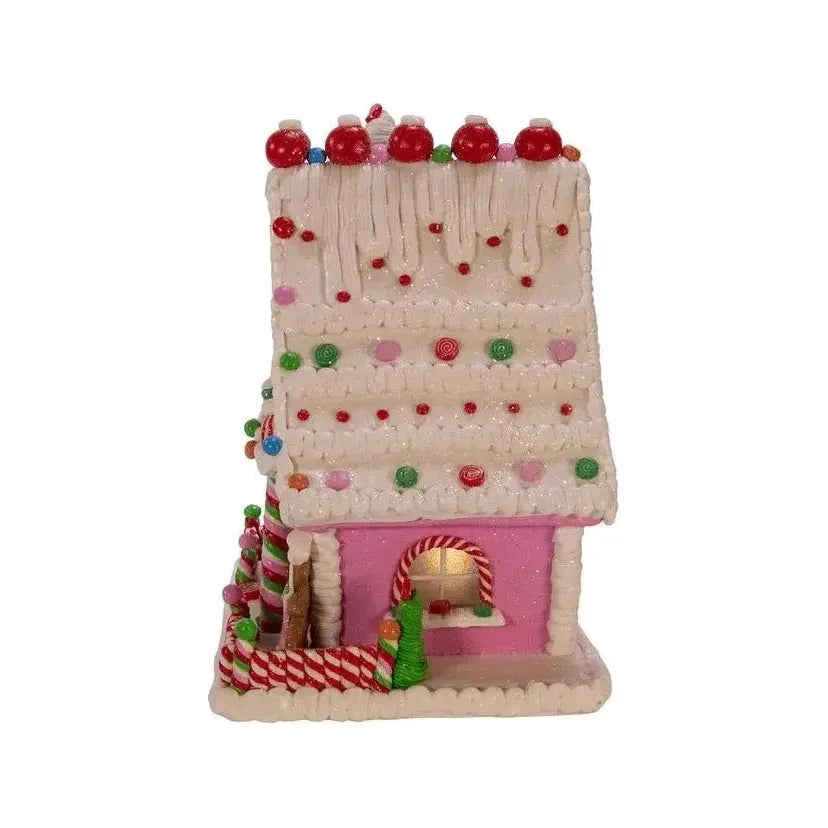 Shop For Kurt Adler 10" LED Gingerbread Candy House at Michelle's aDOORable Creations