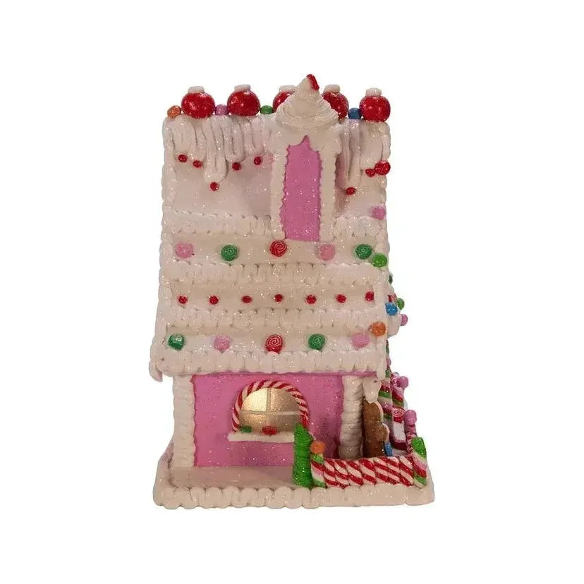 Shop For Kurt Adler 10" LED Gingerbread Candy House at Michelle's aDOORable Creations