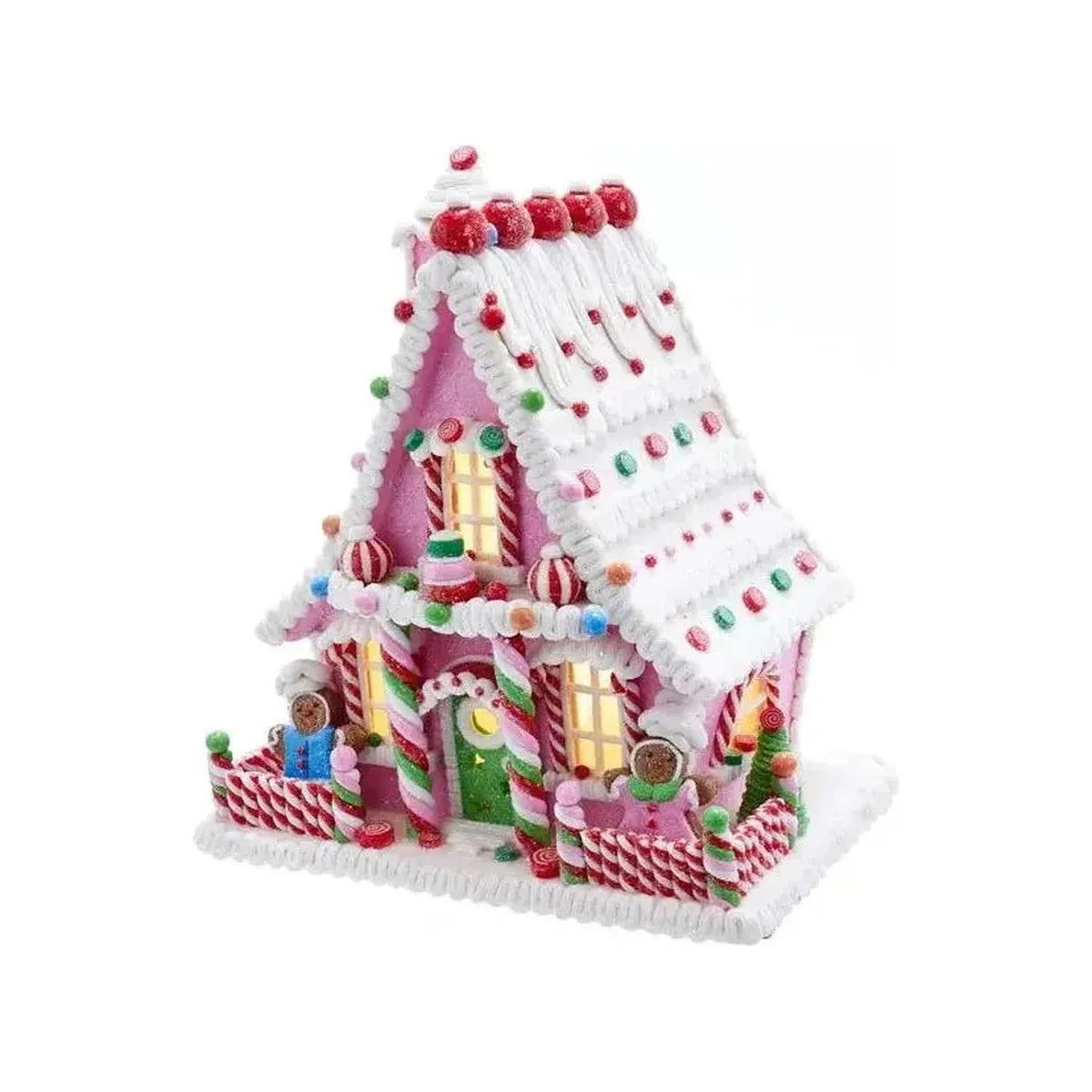 Shop For Kurt Adler 10" LED Gingerbread Candy House at Michelle's aDOORable Creations