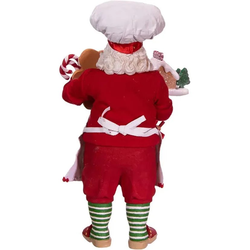 Shop For Kurt Adler 10.5" Fabriché™ Gingerbread Chef Santa at Michelle's aDOORable Creations