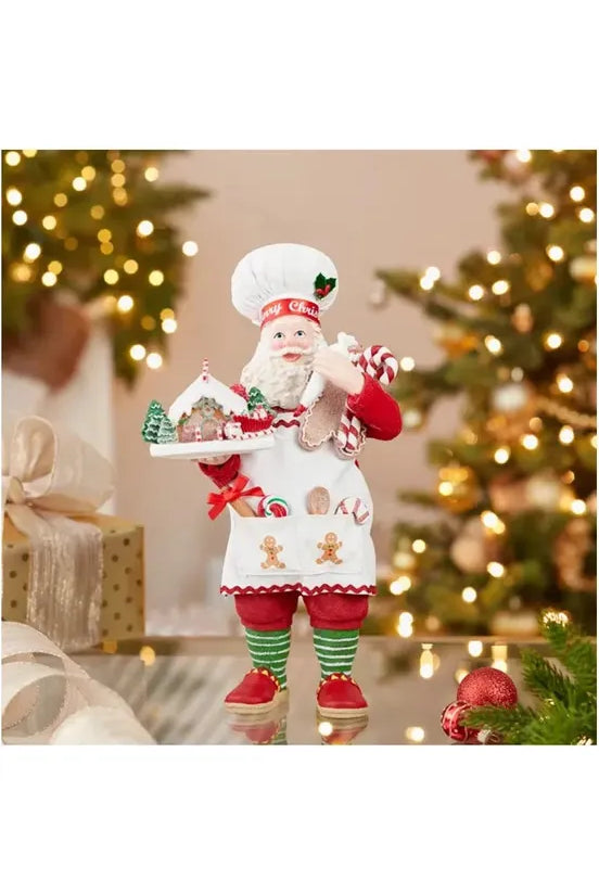Shop For Kurt Adler 10.5" Fabriché™ Gingerbread Chef Santa FA0128