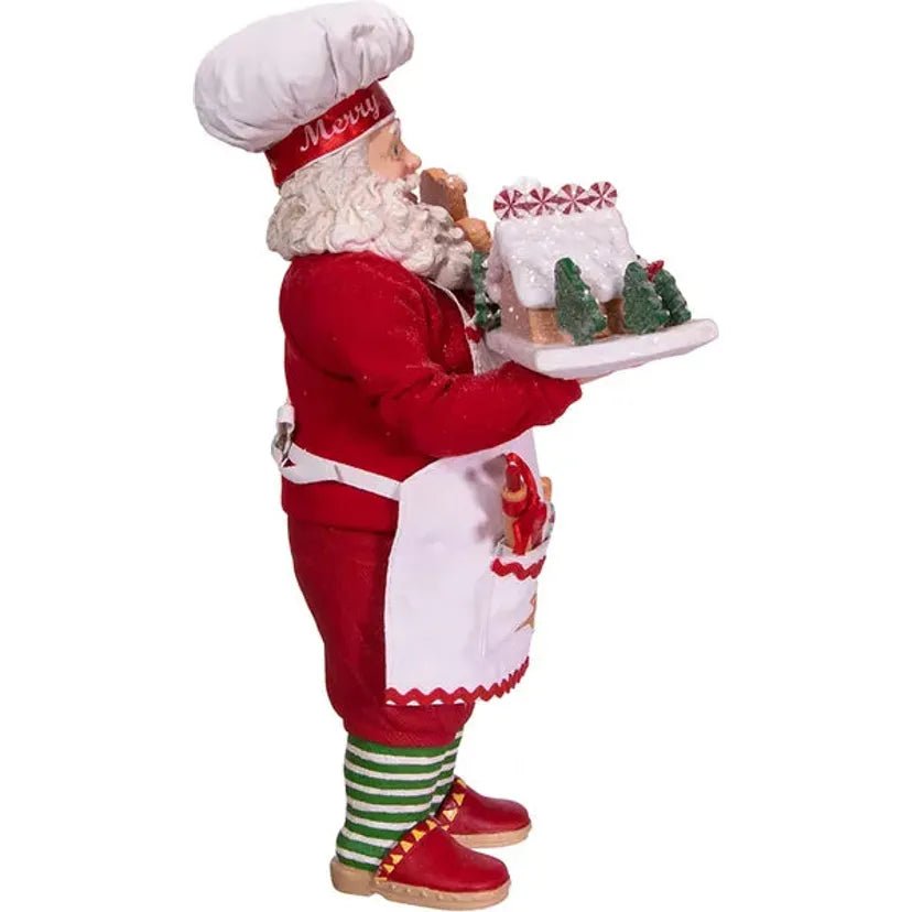 Shop For Kurt Adler 10.5" Fabriché™ Gingerbread Chef Santa at Michelle's aDOORable Creations