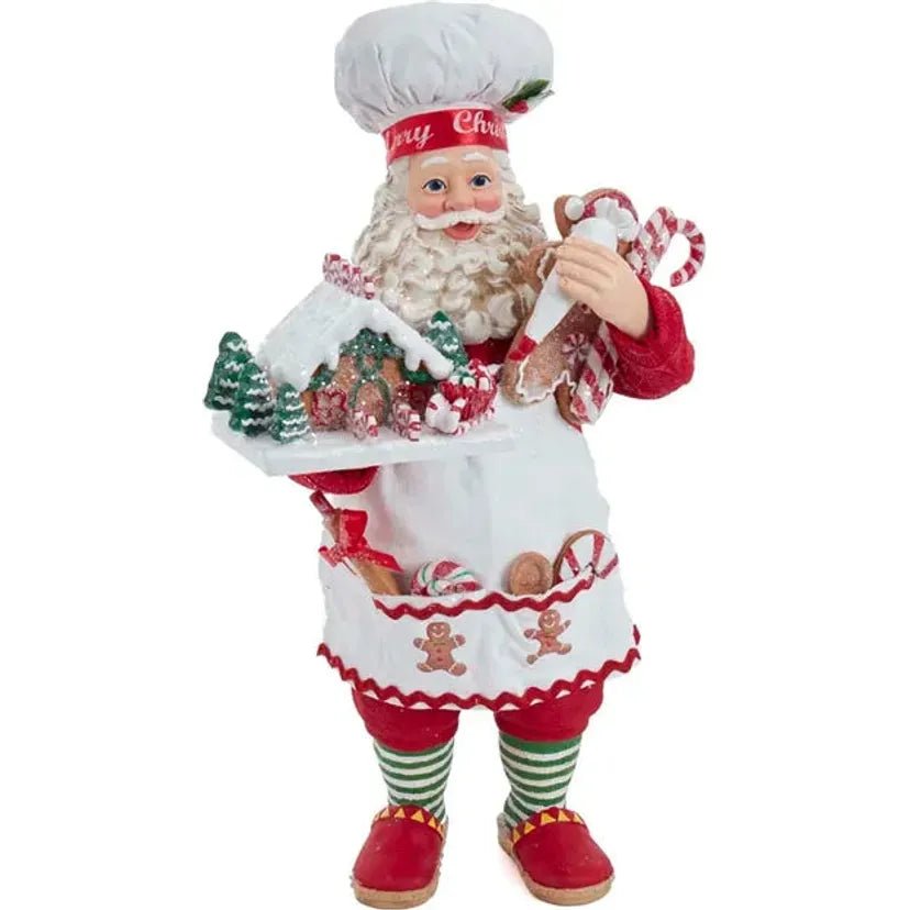 Shop For Kurt Adler 10.5" Fabriché™ Gingerbread Chef Santa at Michelle's aDOORable Creations