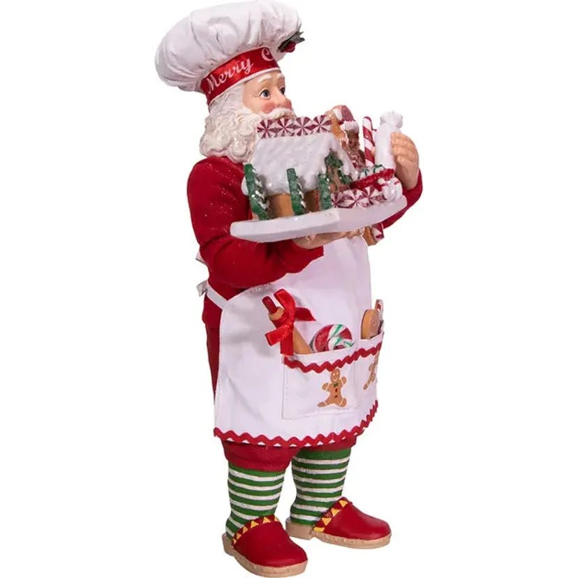 Shop For Kurt Adler 10.5" Fabriché™ Gingerbread Chef Santa at Michelle's aDOORable Creations