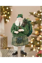 Kurt Adler 10.5" Fabriché™ Musical Irish Bagpiper Santa - Michelle's aDOORable Creations - Christmas Decor