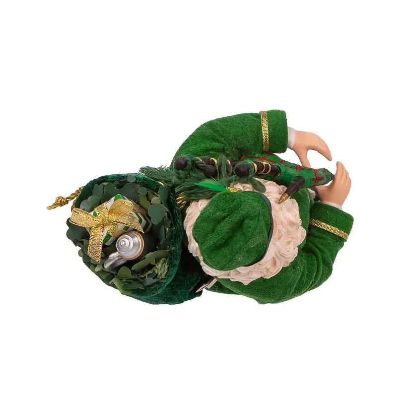 Shop For Kurt Adler 10.5" Fabriché™ Musical Irish Bagpiper Santa at Michelle's aDOORable Creations