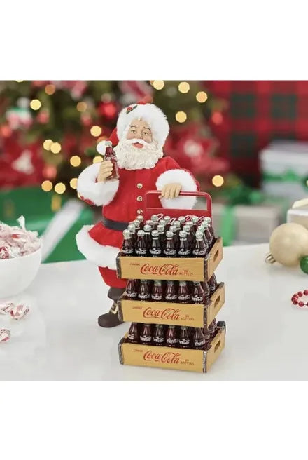 Shop For Kurt Adler 10.5-Inch Coca-Cola Santa with Delivery Cart CC5151