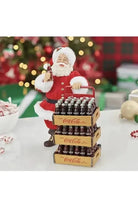 Shop For Kurt Adler 10.5 - Inch Coca - Cola Santa with Delivery Cart at Michelle's aDOORable Creations