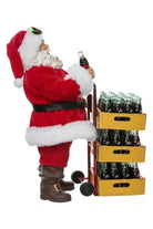 Shop For Kurt Adler 10.5 - Inch Coca - Cola Santa with Delivery Cart at Michelle's aDOORable Creations