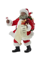 Kurt Adler 10.5-Inch Fabriché African American Santa - Michelle's aDOORable Creations - Christmas Decor