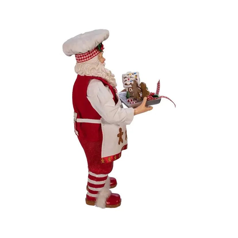 Shop For Kurt Adler 11" Fabriché™ Gingerbread Chef Santa at Michelle's aDOORable Creations
