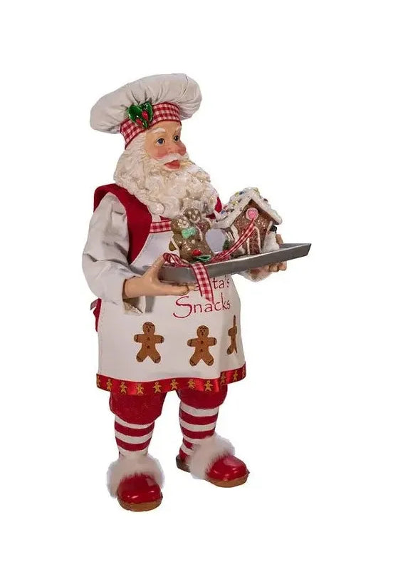 Shop For Kurt Adler 11" Fabriché™ Gingerbread Chef Santa FA0104