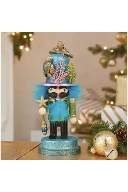 Shop For Kurt Adler 11" Hollywood Nutcrackers™ Sea Turtle Hat Nutcracker at Michelle's aDOORable Creations