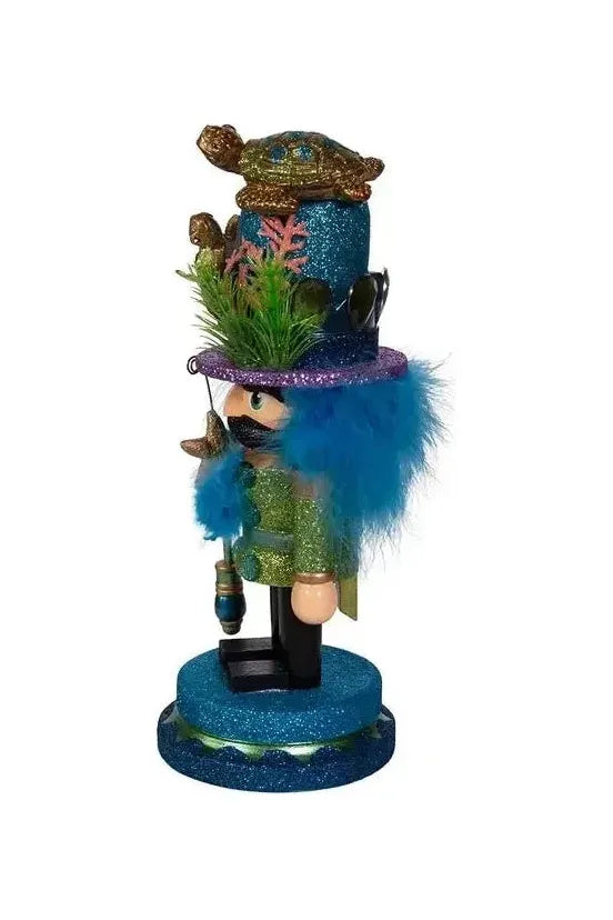 Shop For Kurt Adler 11" Hollywood Nutcrackers™ Sea Turtle Hat Nutcracker at Michelle's aDOORable Creations