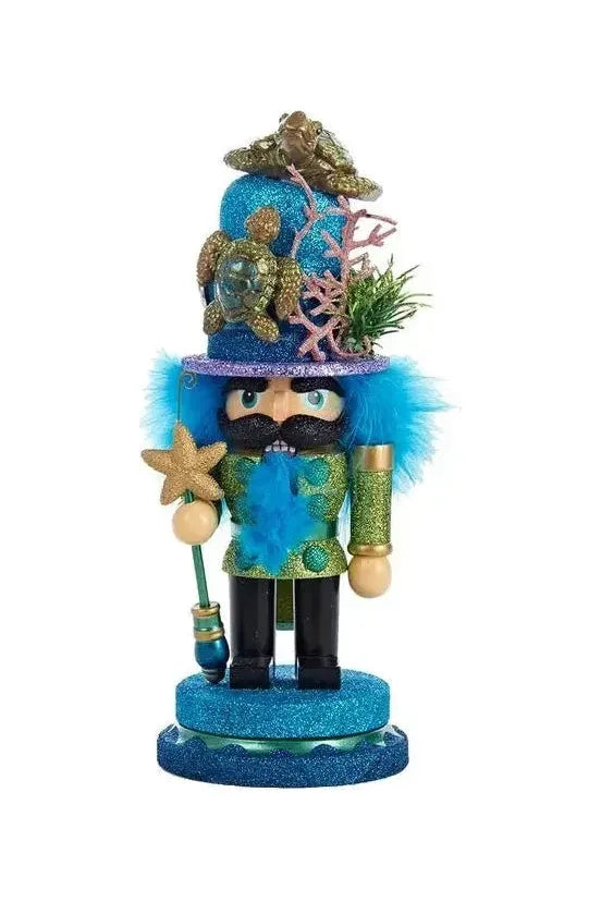 Shop For Kurt Adler 11" Hollywood Nutcrackers™ Sea Turtle Hat Nutcracker at Michelle's aDOORable Creations