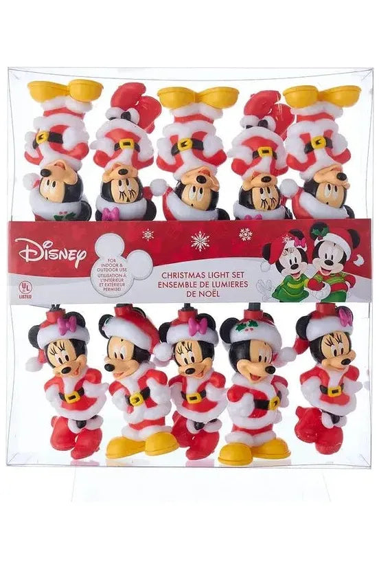 Kurt Adler 11.5' Disney© Mickey and Minnie Mouse Light Set - Michelle's aDOORable Creations - Christmas Lights