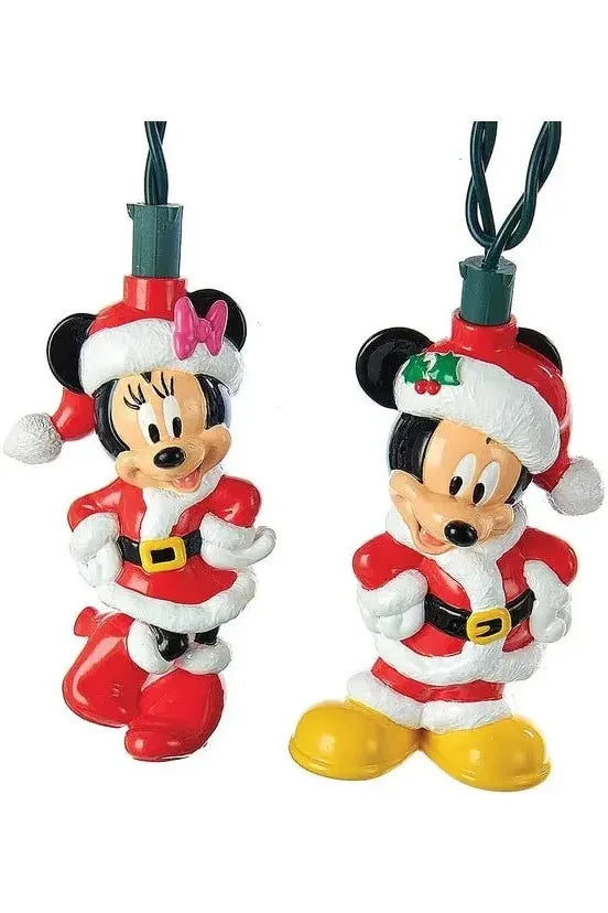 Kurt Adler 11.5' Disney© Mickey and Minnie Mouse Light Set - Michelle's aDOORable Creations - Christmas Lights