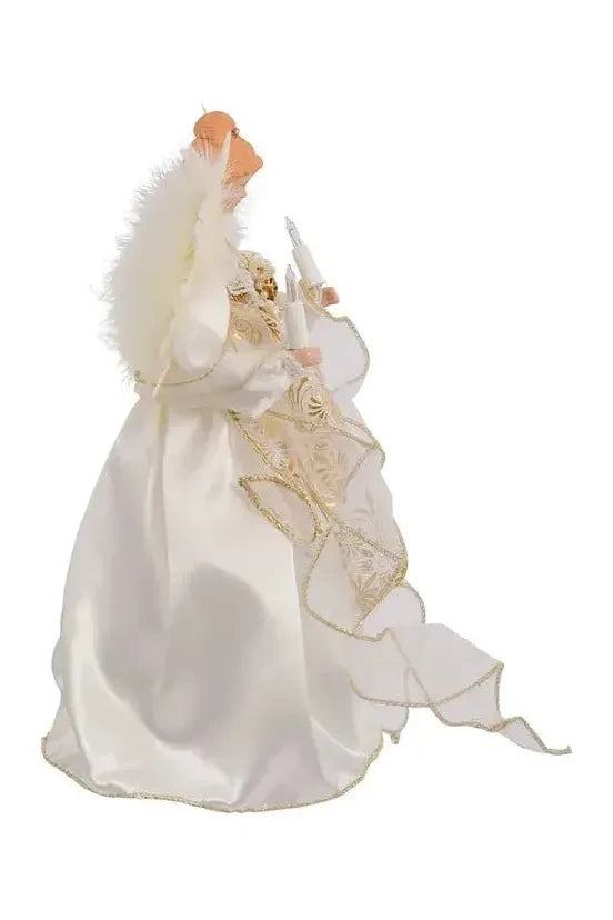 Shop For Kurt Adler 12 - Inch 10 - Light Ivory and Gold Angel Treetop at Michelle's aDOORable Creations