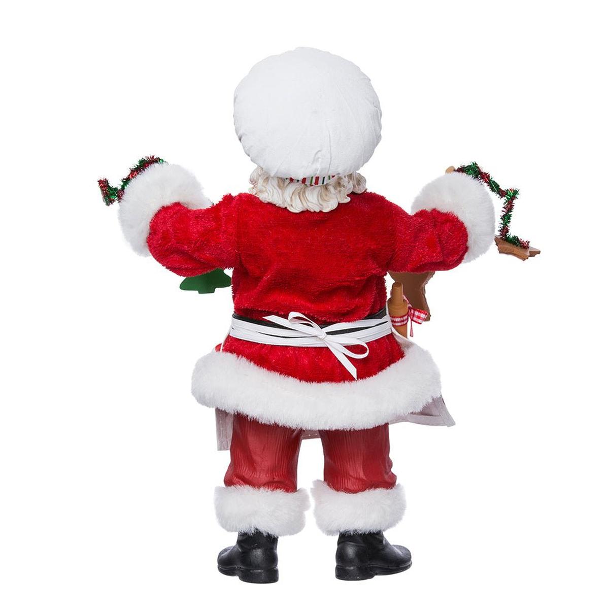 Shop For Kurt Adler 12 - Inch Fabriché Christmas Chef Santa at Michelle's aDOORable Creations