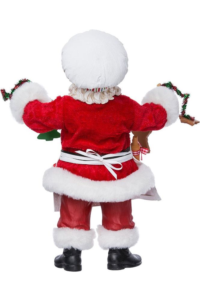 Kurt Adler 12-Inch Fabriché Christmas Chef Santa - Michelle's aDOORable Creations - Christmas Decor