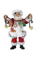 Kurt Adler 12-Inch Fabriché Christmas Chef Santa - Michelle's aDOORable Creations - Christmas Decor