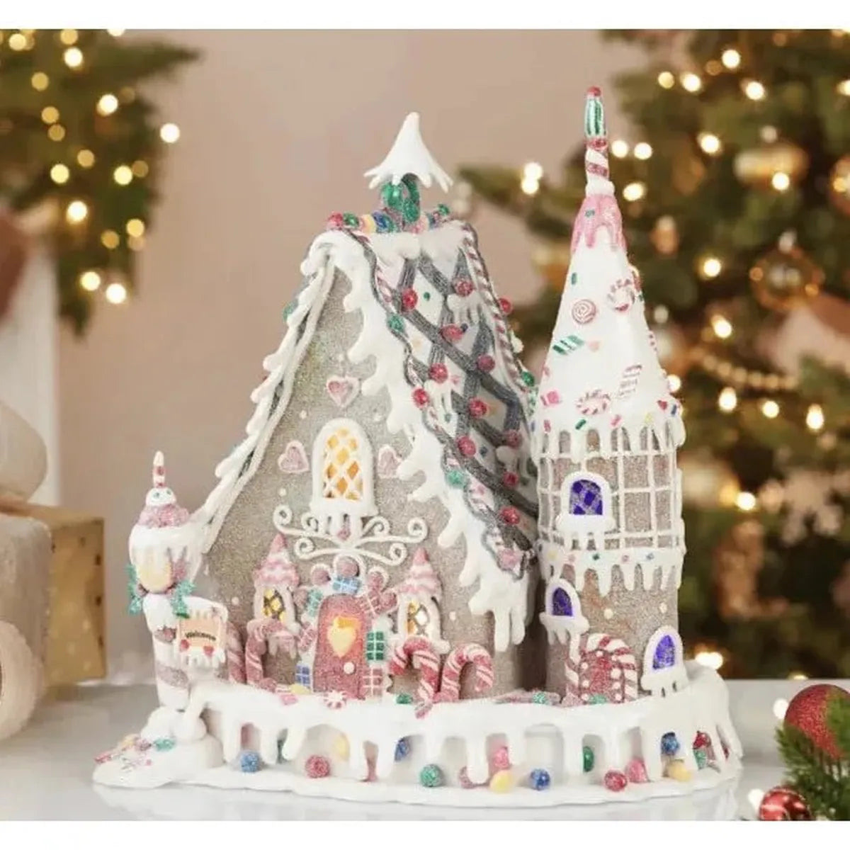 Shop For Kurt Adler 13 - Inch Claydough Gingerbread Inn at Michelle's aDOORable Creations