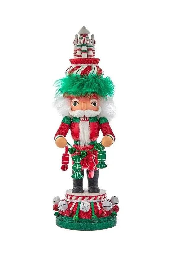 Shop For Kurt Adler 15" Hollywood Nutcrackers™ Red, White & Green Candy Tower Hat Nutcracker at Michelle's aDOORable Creations