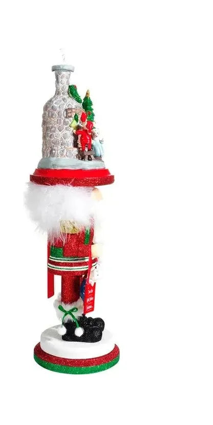 Kurt Adler 17.5-Inch Hollywood™ Stockings on Fireplace Nutcracker - Michelle's aDOORable Creations - Nutcrackers