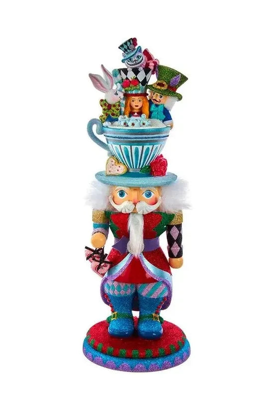 Shop For Kurt Adler 18" Hollywood Nutcrackers™ Alice Teacup Hat Nutcracker at Michelle's aDOORable Creations