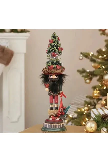 Kurt Adler 19.5" Hollywood Nutcrackers™ Cardinal In Tree Hat Nutcracker - Michelle's aDOORable Creations - Nutcrackers