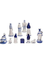 Shop For Kurt Adler 1.97 - 6.7" Porcelain Delft Blue Nativity Set, 11 - Piece Set at Michelle's aDOORable Creations