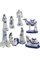 Shop For Kurt Adler 1.97 - 6.7" Porcelain Delft Blue Nativity Set, 11 - Piece Set at Michelle's aDOORable Creations