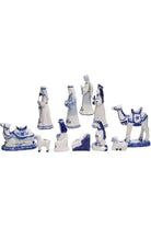 Shop For Kurt Adler 1.97 - 6.7" Porcelain Delft Blue Nativity Set, 11 - Piece Set at Michelle's aDOORable Creations